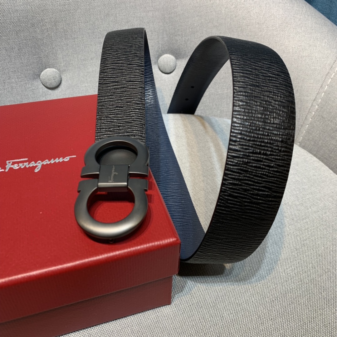 db9bf2_cea1195313704469bae48fe2a9a93a8amv2.jpg Ferragamo Logo Buckle Leather Belt - Image 1