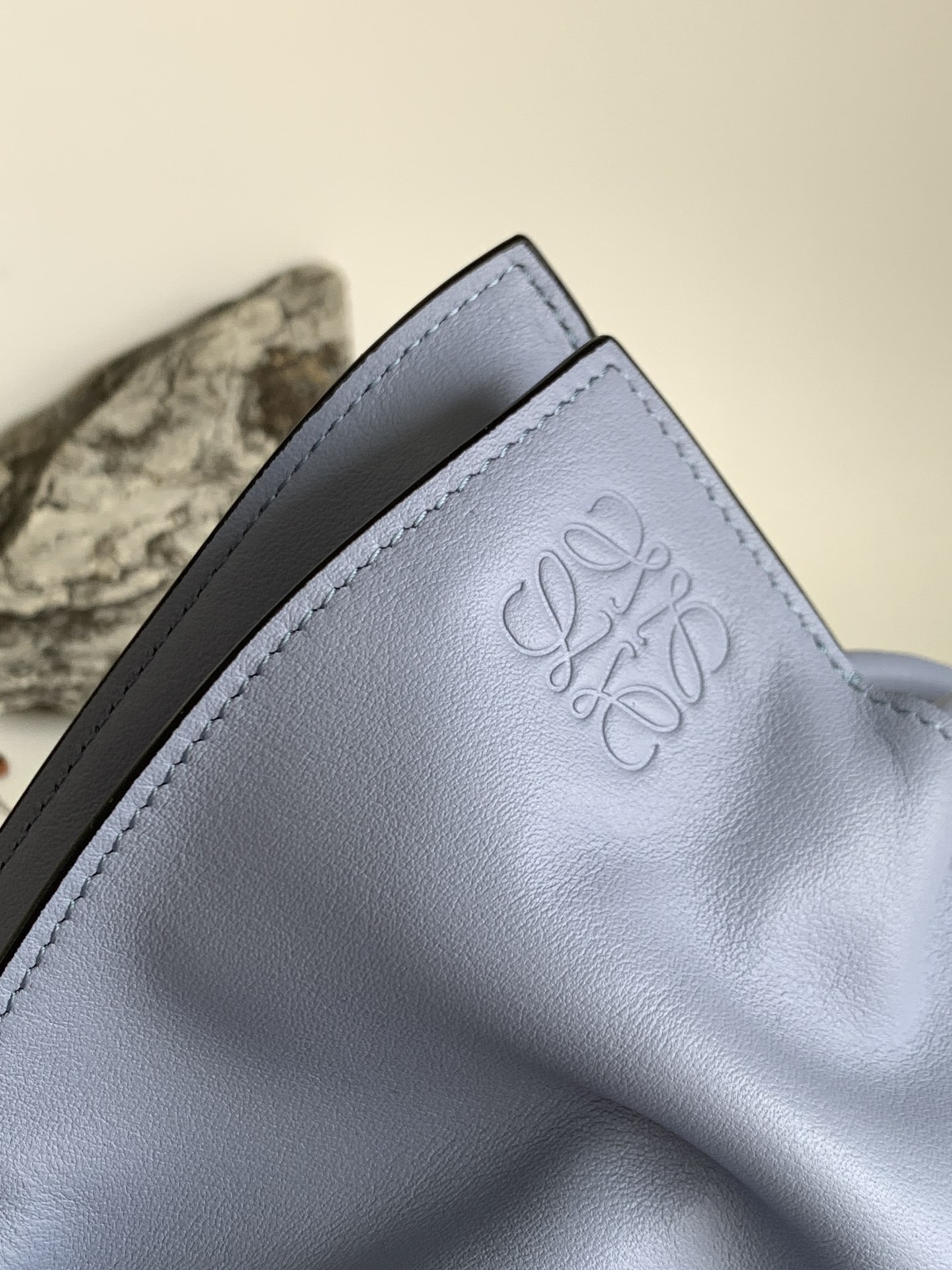 Loewe Large Flamenco Bag in Atlantic Blue Calfskin - Image 5