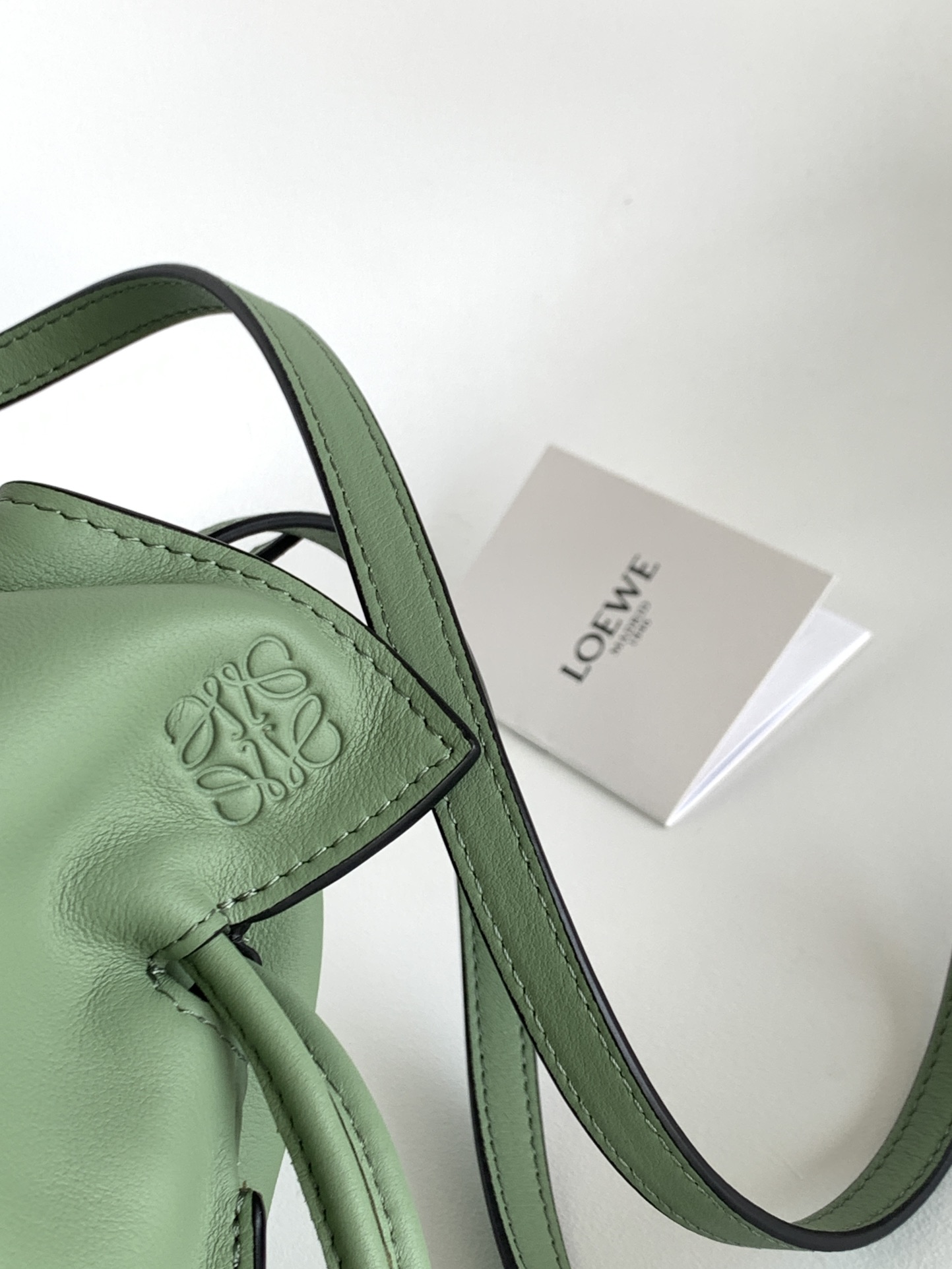 Loewe Small Flamenco Bag in Forest Green Calfskin - Image 6
