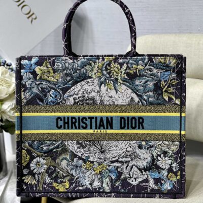 Dior Large Book Tote Constellation Bag in Blue