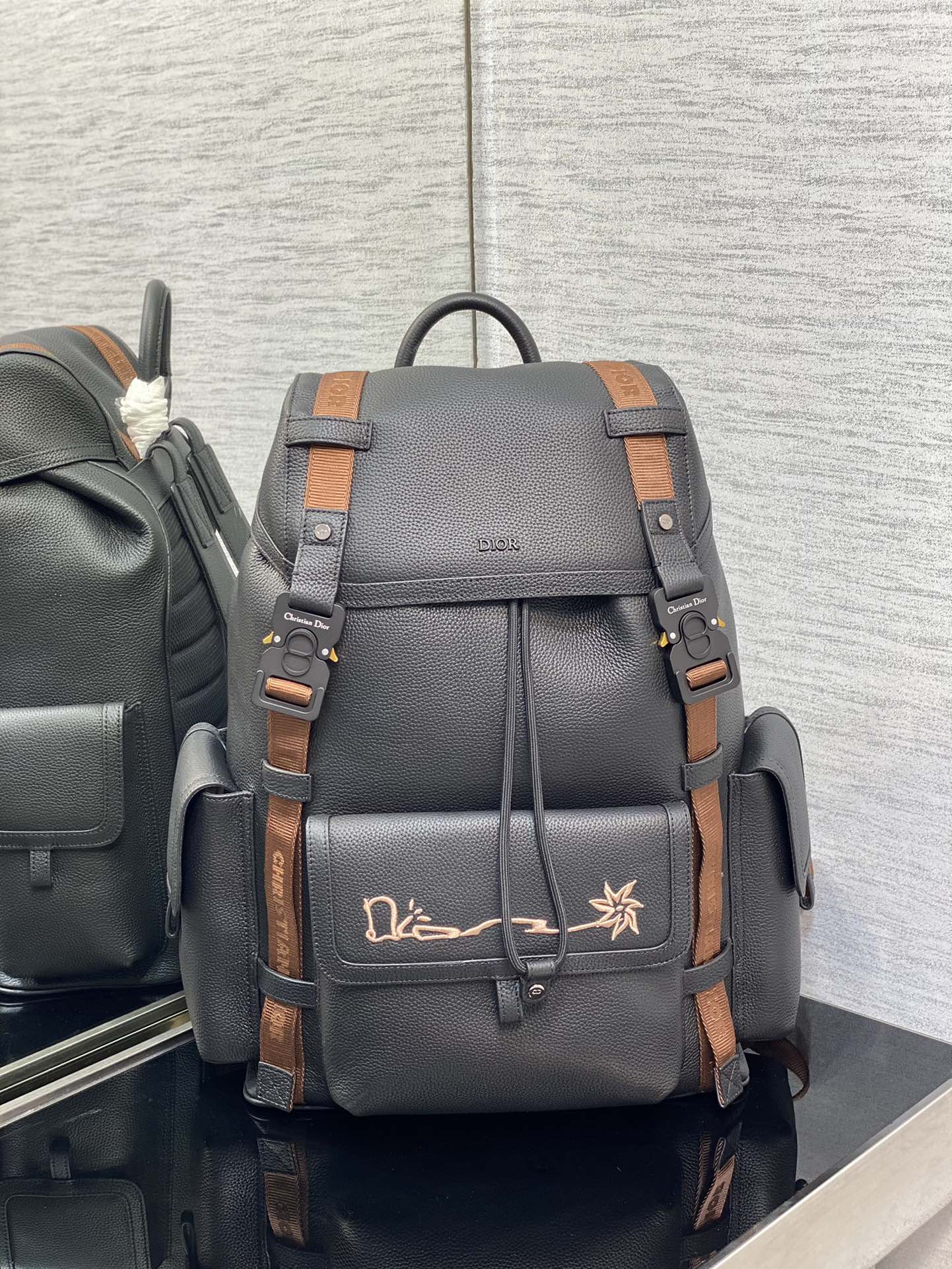 Dior Road Backpack in Gray
