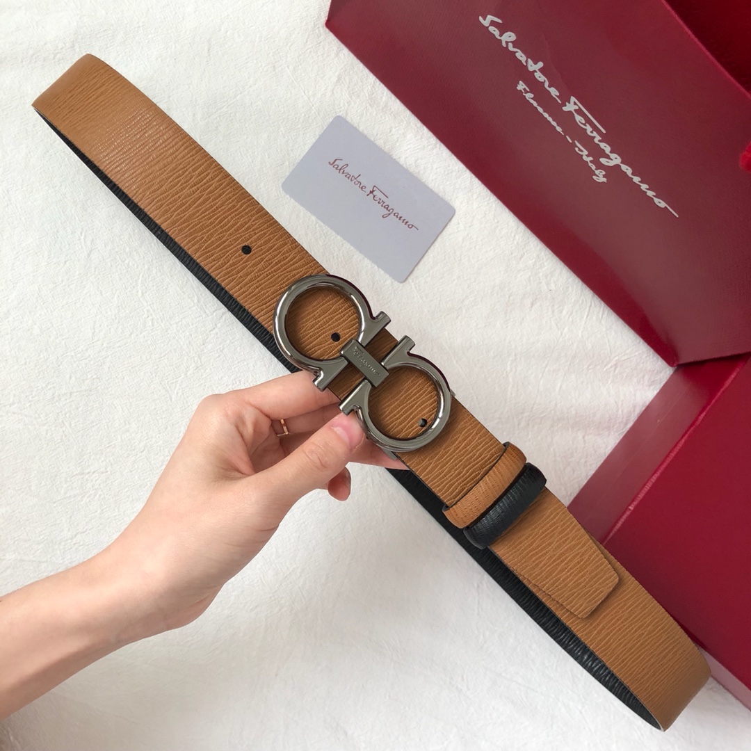 db9bf2_dc5d453c0b2b439692d4ea4d6fc609f8mv2.jpg Ferragamo Logo Buckle Leather Belt - Image 1