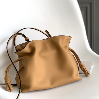 Loewe Small Flamenco Bag in Golden Brown Calfskin