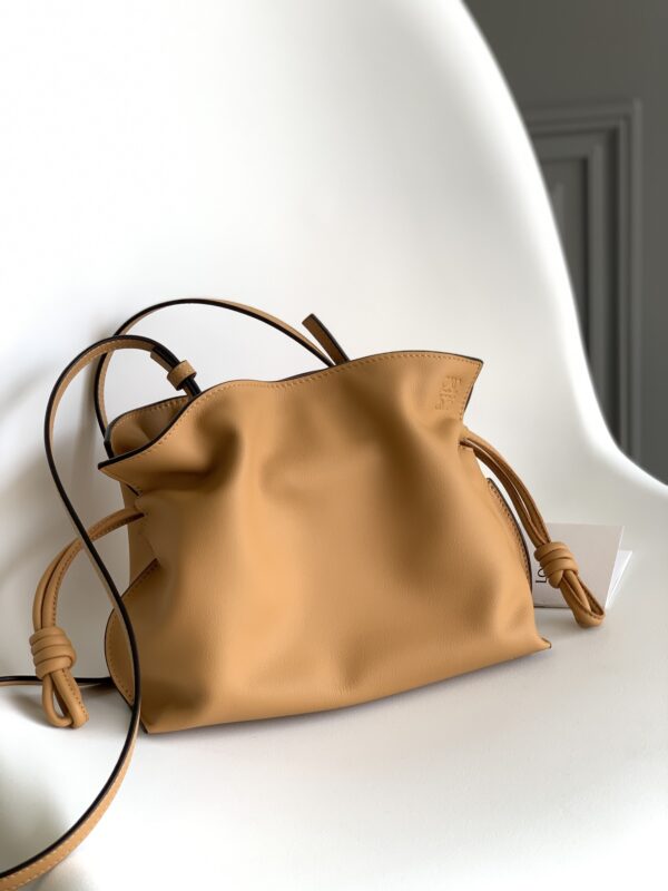 Loewe Small Flamenco Bag in Golden Brown Calfskin
