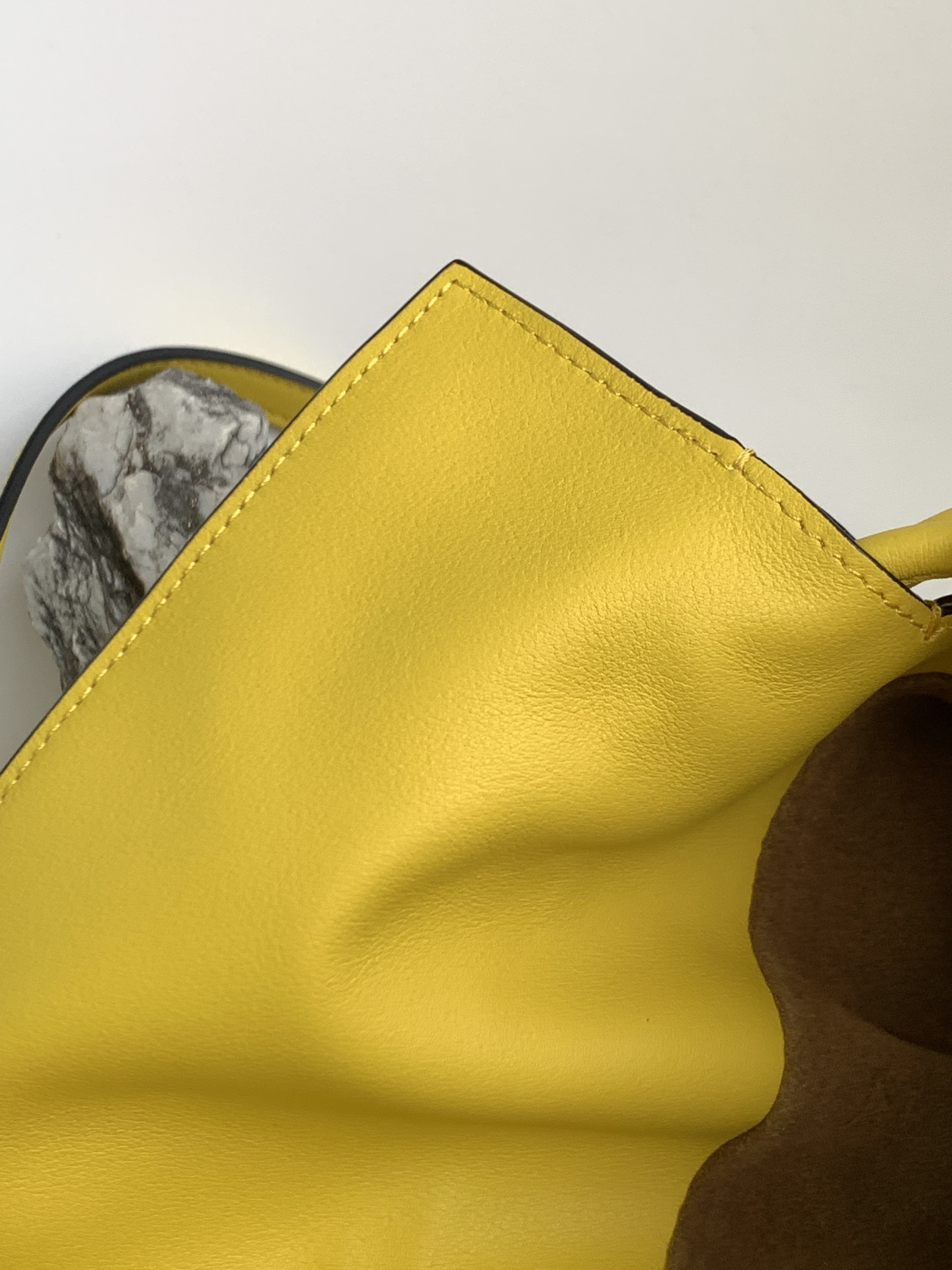 Loewe Large Flamenco Bag in Yellow Calfskin - Image 10