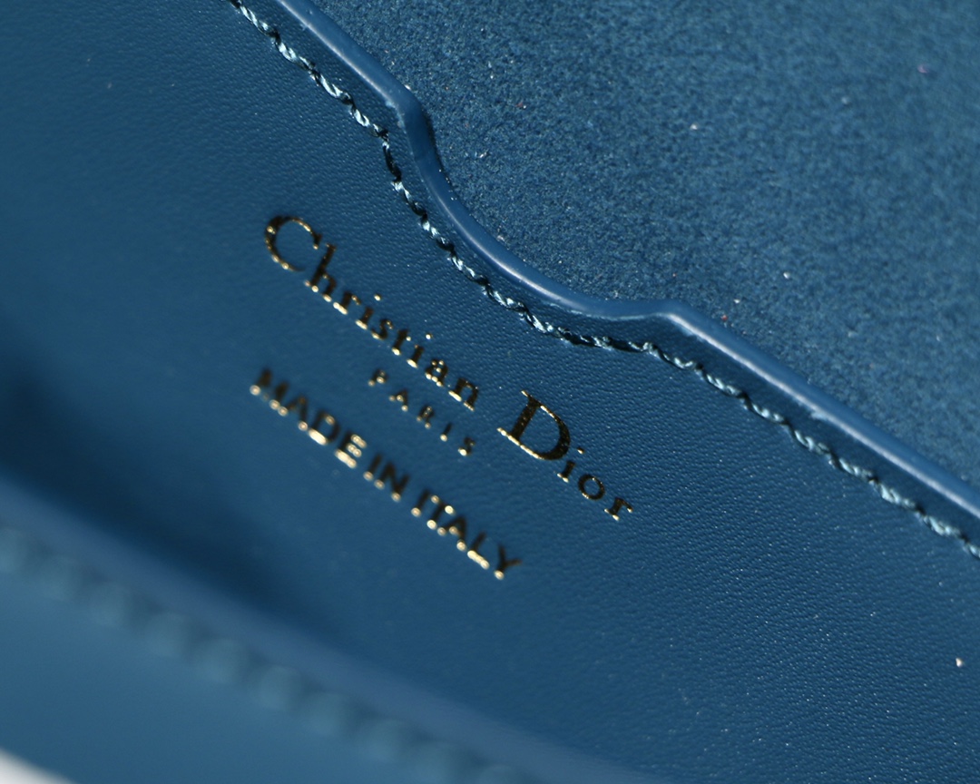 Dior Medium Bobby Bag in Deep Sea Blue Calfskin - Image 7
