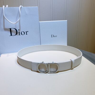 Dior Carved Flower Hanging Buckle Double-sided 35mm Belt
