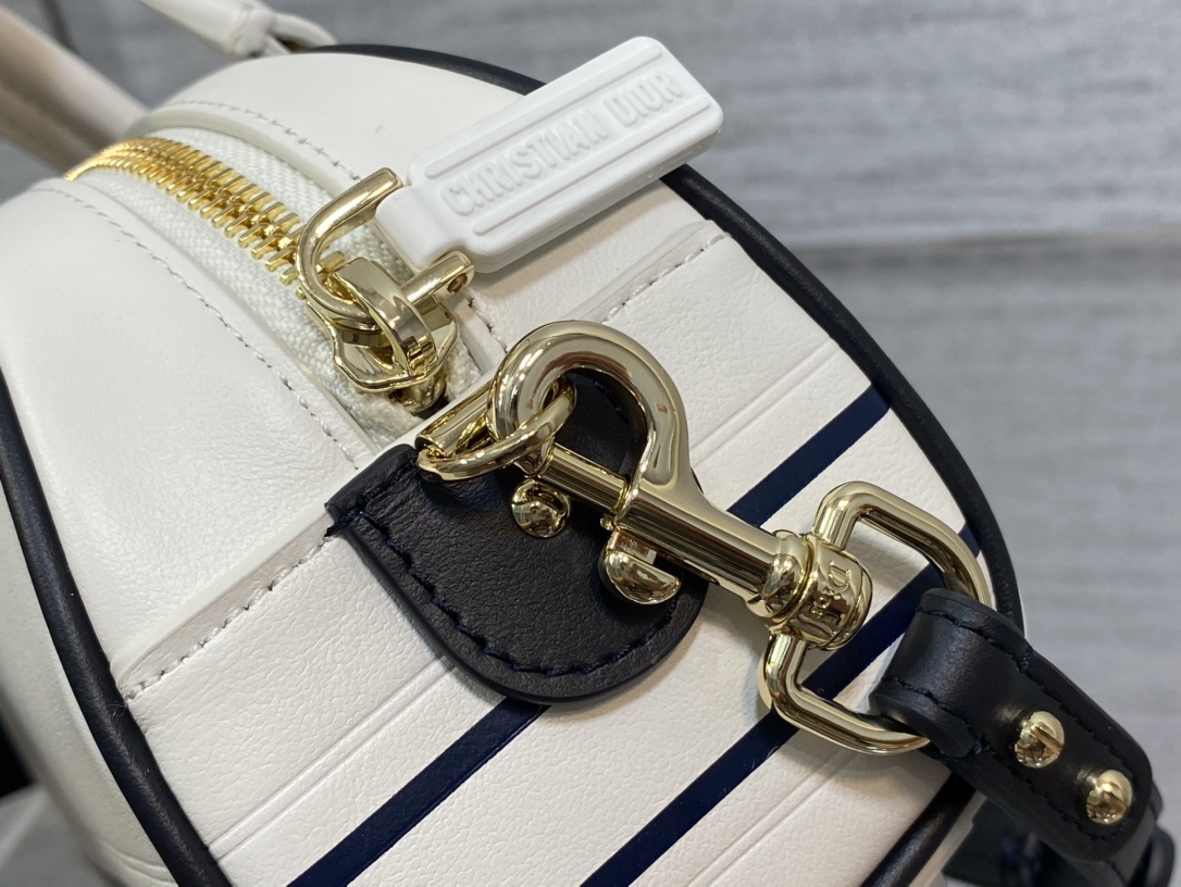 Dior Bowling Bag in White - Image 8
