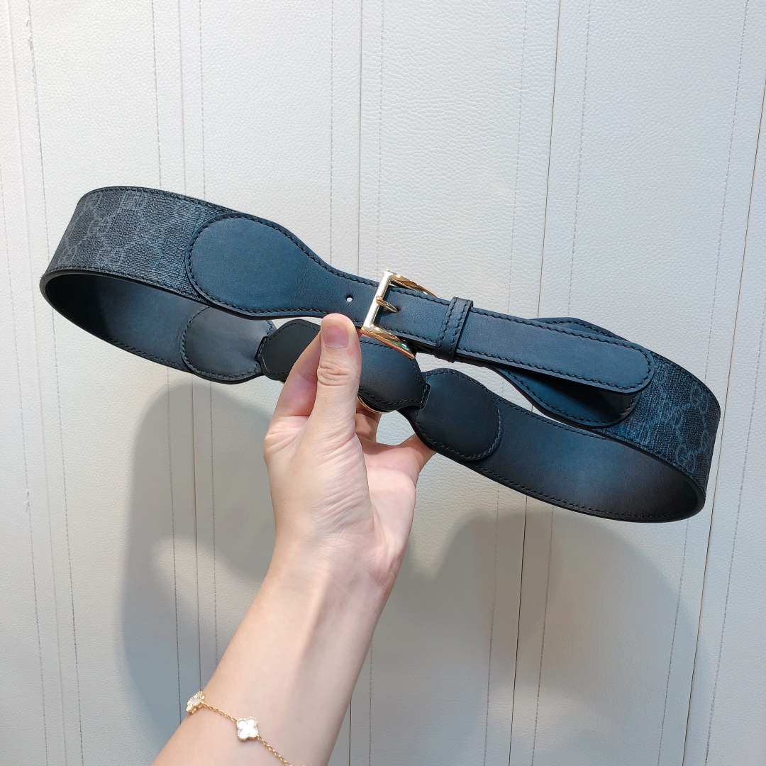 db9bf2_e5b9d81c9f6343f6b76febc083b36d41mv2.jpg Gucci Canvas&Leather Belt - Image 1