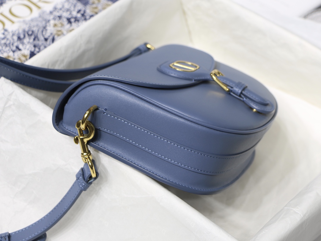 Dior Medium Bobby Bag in Retro Blue Leather - Image 5