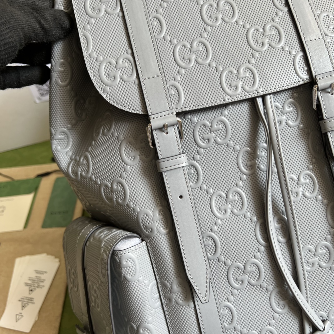 Gucci Printed Embossed Backpack - Image 7