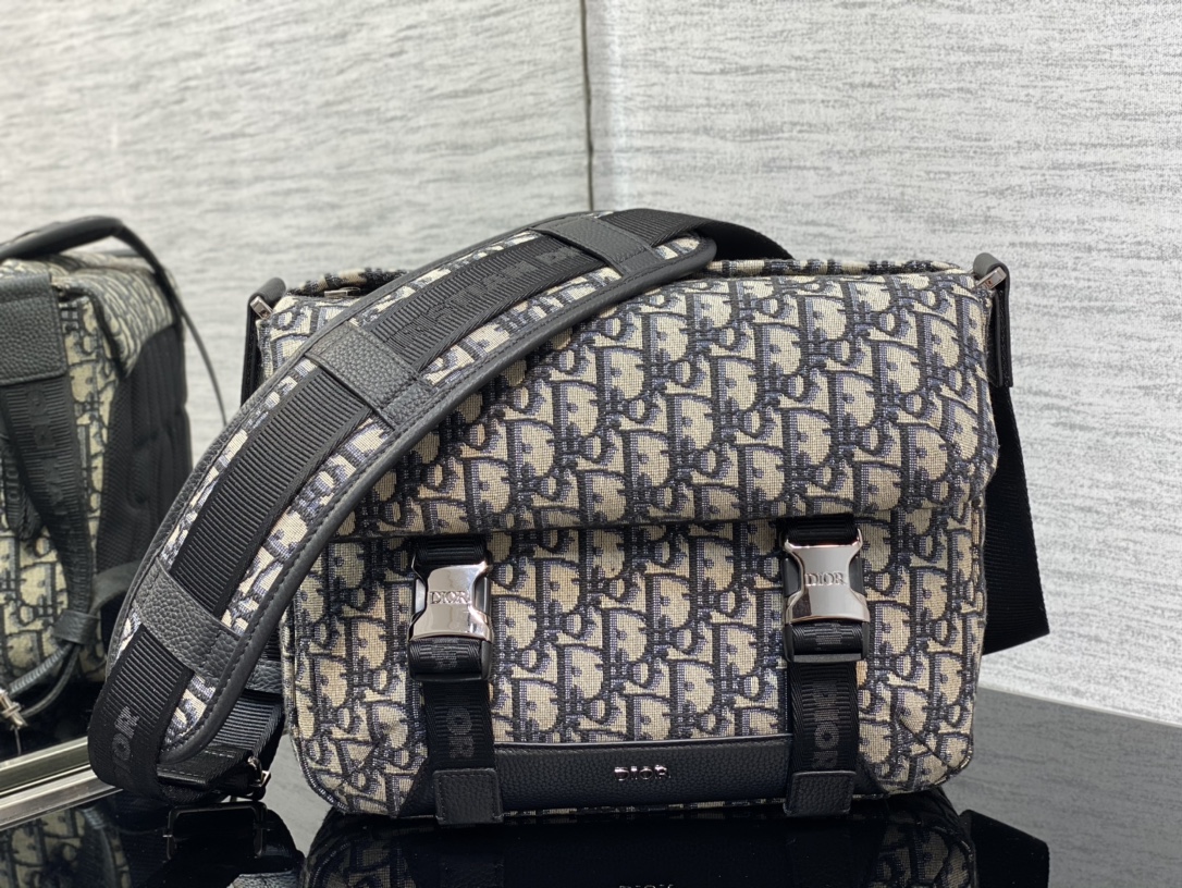 Dior Explorer Bag in Beige and Black Print - Image 7