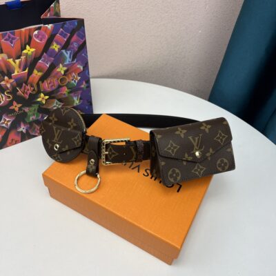 Louis Vuitton Pin Buckle Belt with Round&Square Bags