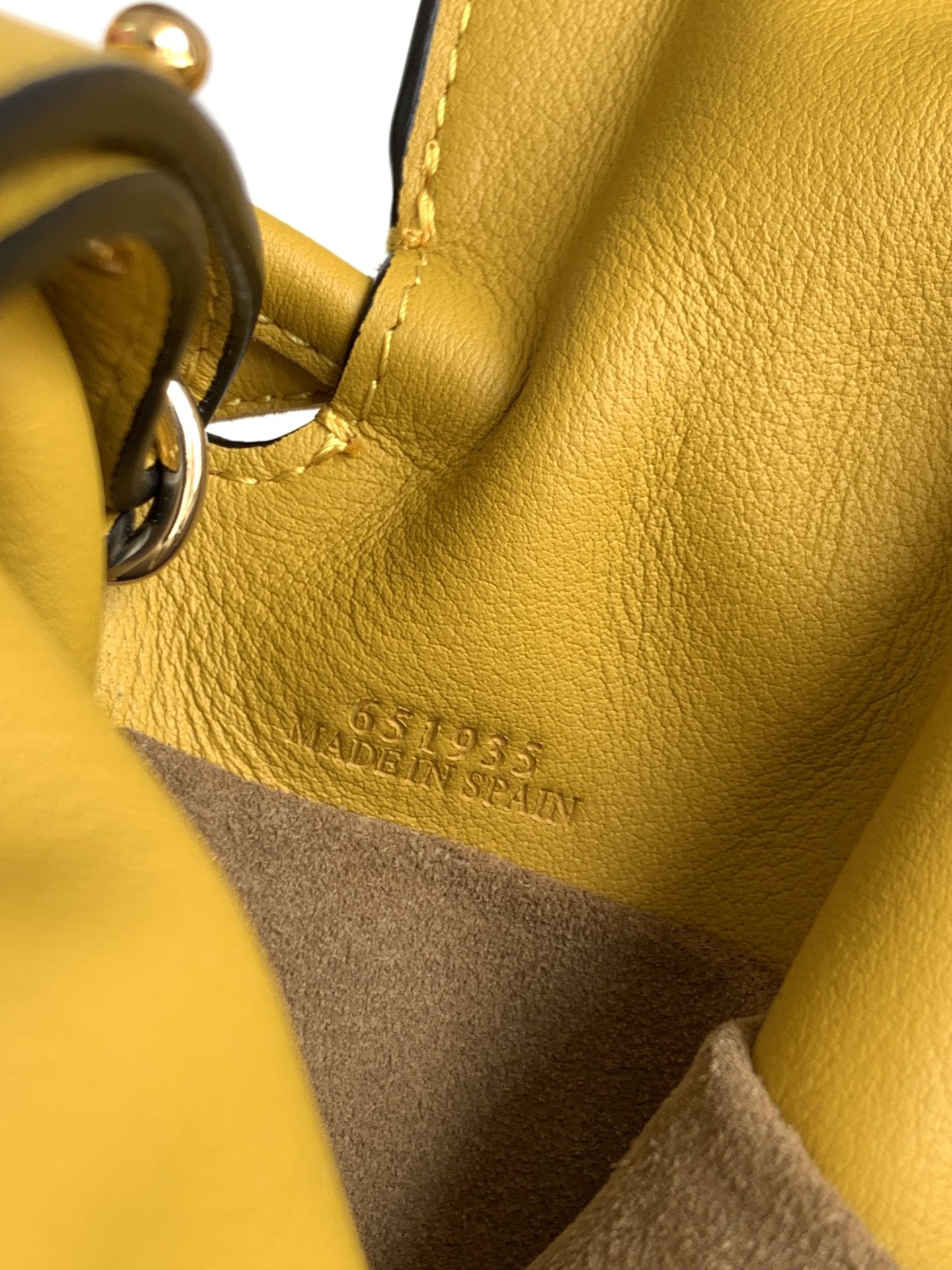 Loewe Small Flamenco Bag in Yellow Calfskin - Image 10