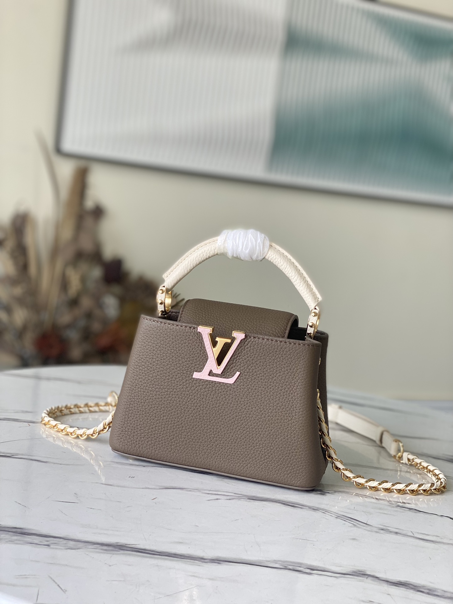 Louis Vuitton Capucines BB Mini Handbag in Brown