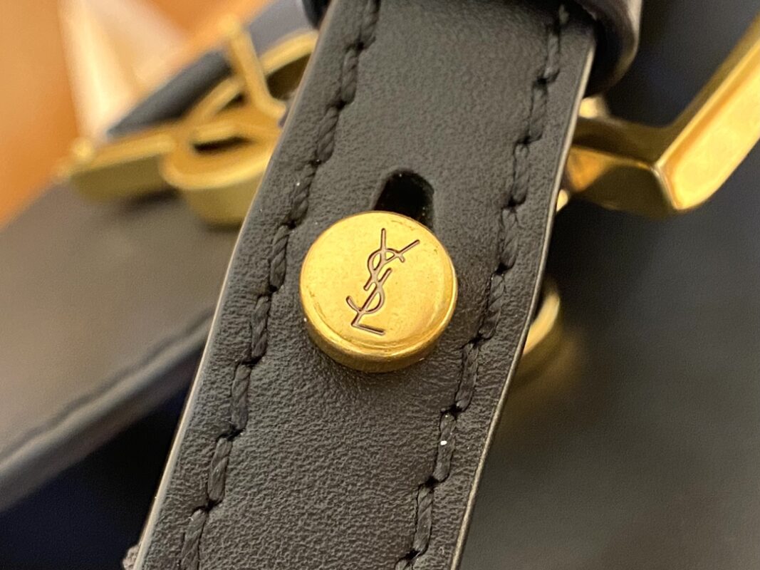 YSL Kaia Small Black Detailed Show