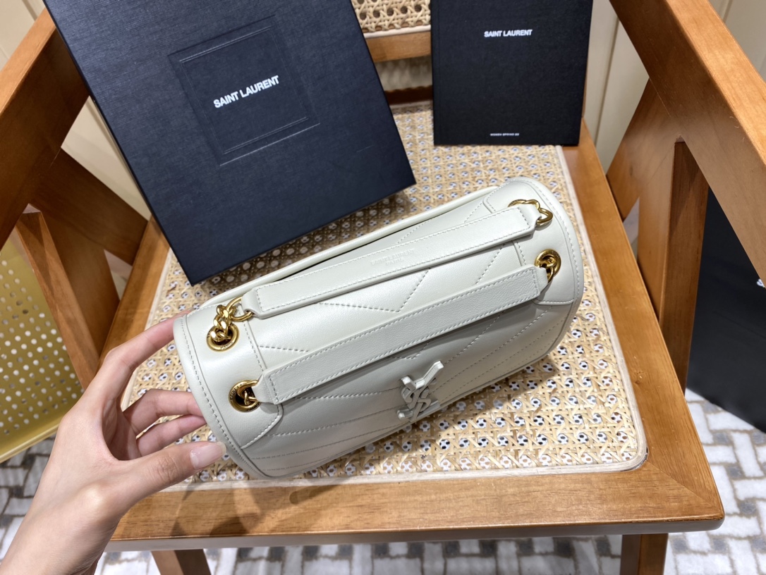 YSL Niki Baby in Lambskin 22 Nata - Image 4