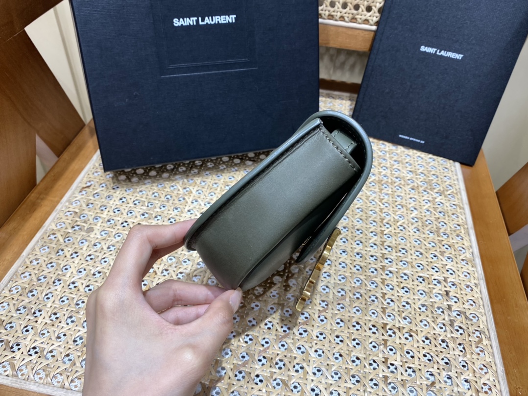 YSL Kaia Mini Olive Green - Image 4