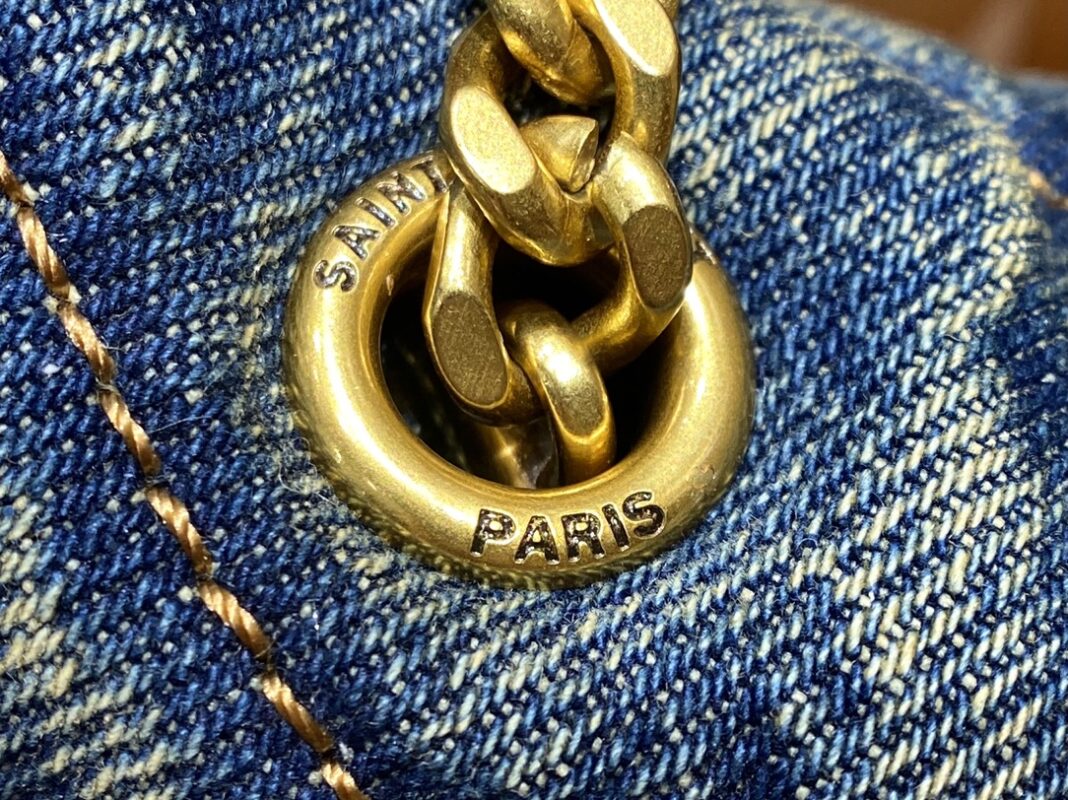 YSL Loulou Puffer Denim Blue – Detailed Show