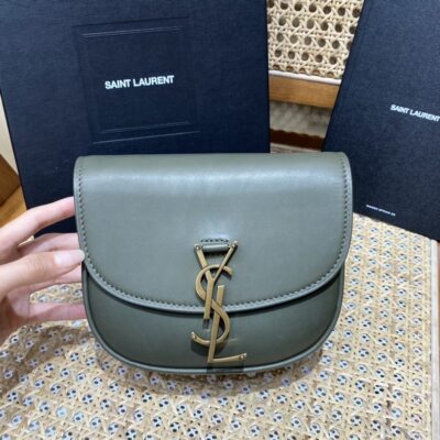 YSL Kaia Small Olive Green