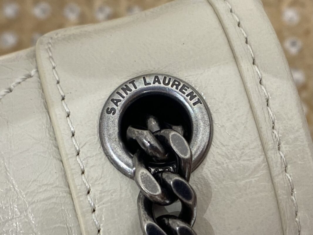 YSL Niki Chain Wallet Bag White – Detailed Show