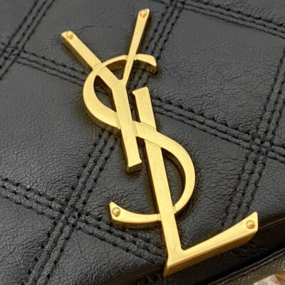YSL Niki Chain Wallet Bag Black- Detailed Show