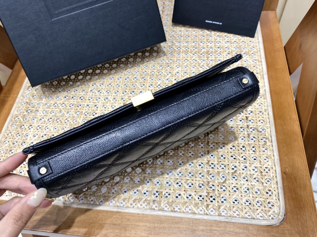 YSL Niki Chain Wallet Bag Black - Image 6