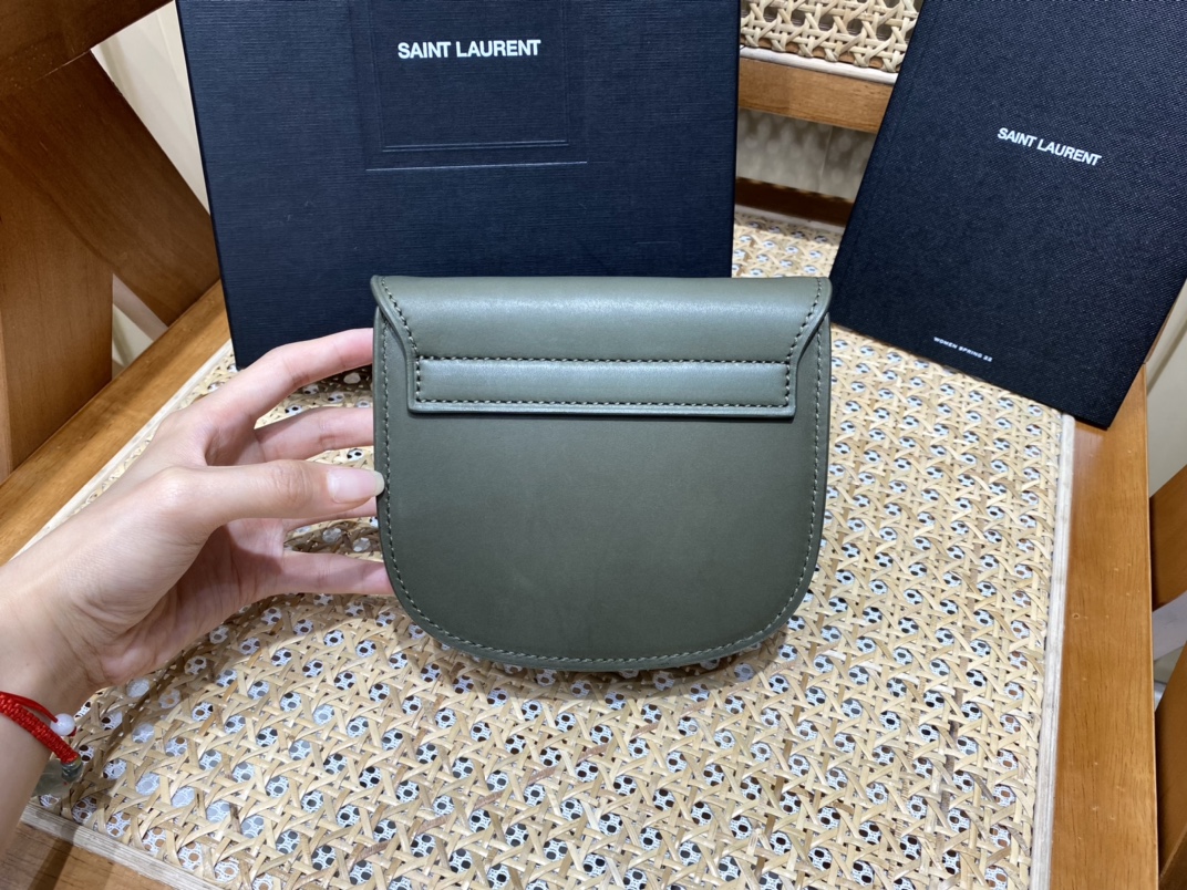 YSL Kaia Mini Olive Green - Image 3