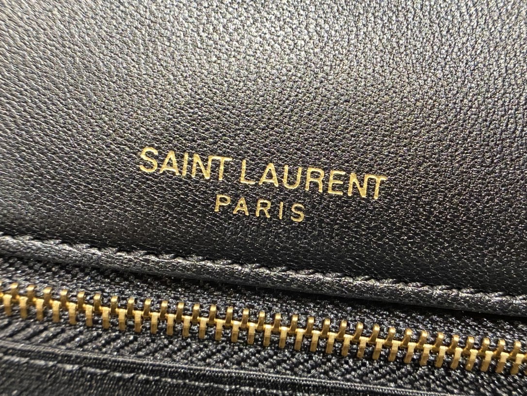 YSL Niki Baby in Lambskin 28 Black - Image 10