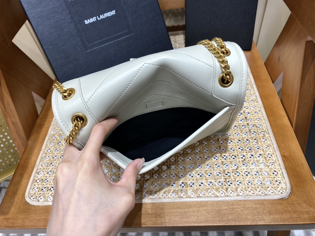 YSL Niki Baby in Lambskin 22 Nata - Image 8