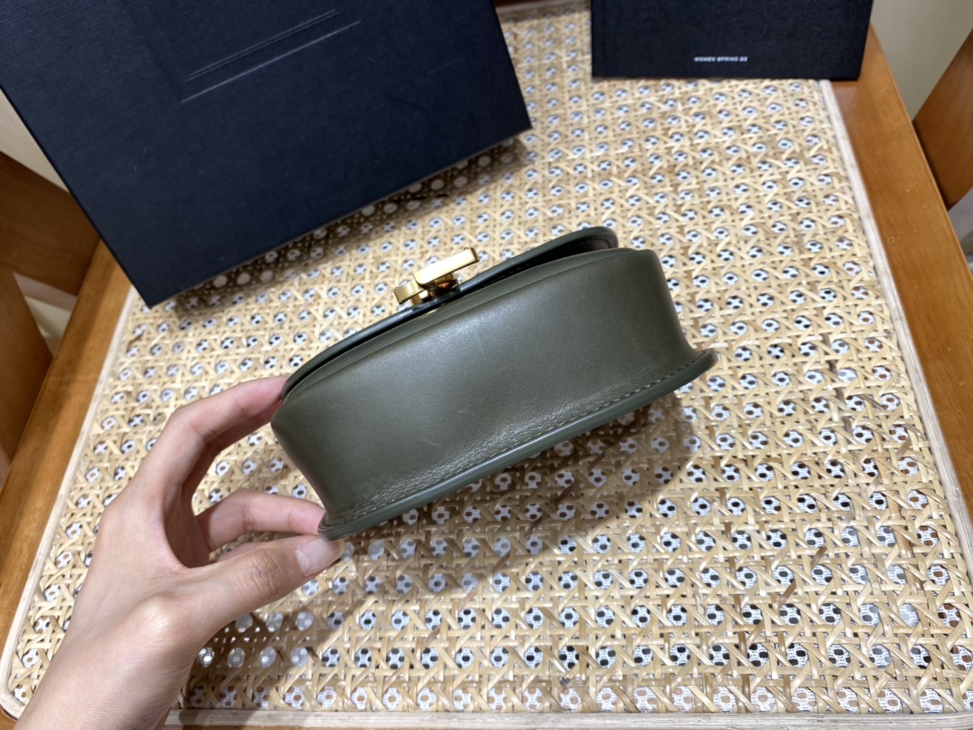 YSL Kaia Mini Olive Green - Image 5