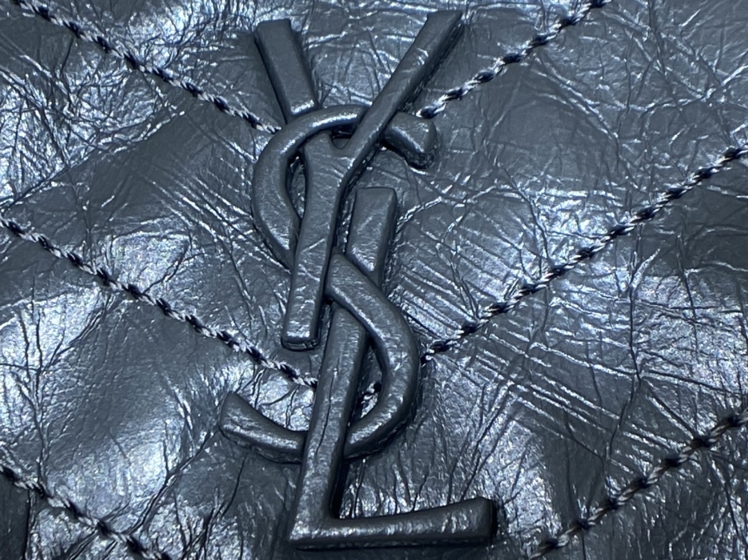 YSL Niki Chain Wallet Dark Blue - Image 10