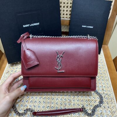 YSL Sunset 22 Wine Red