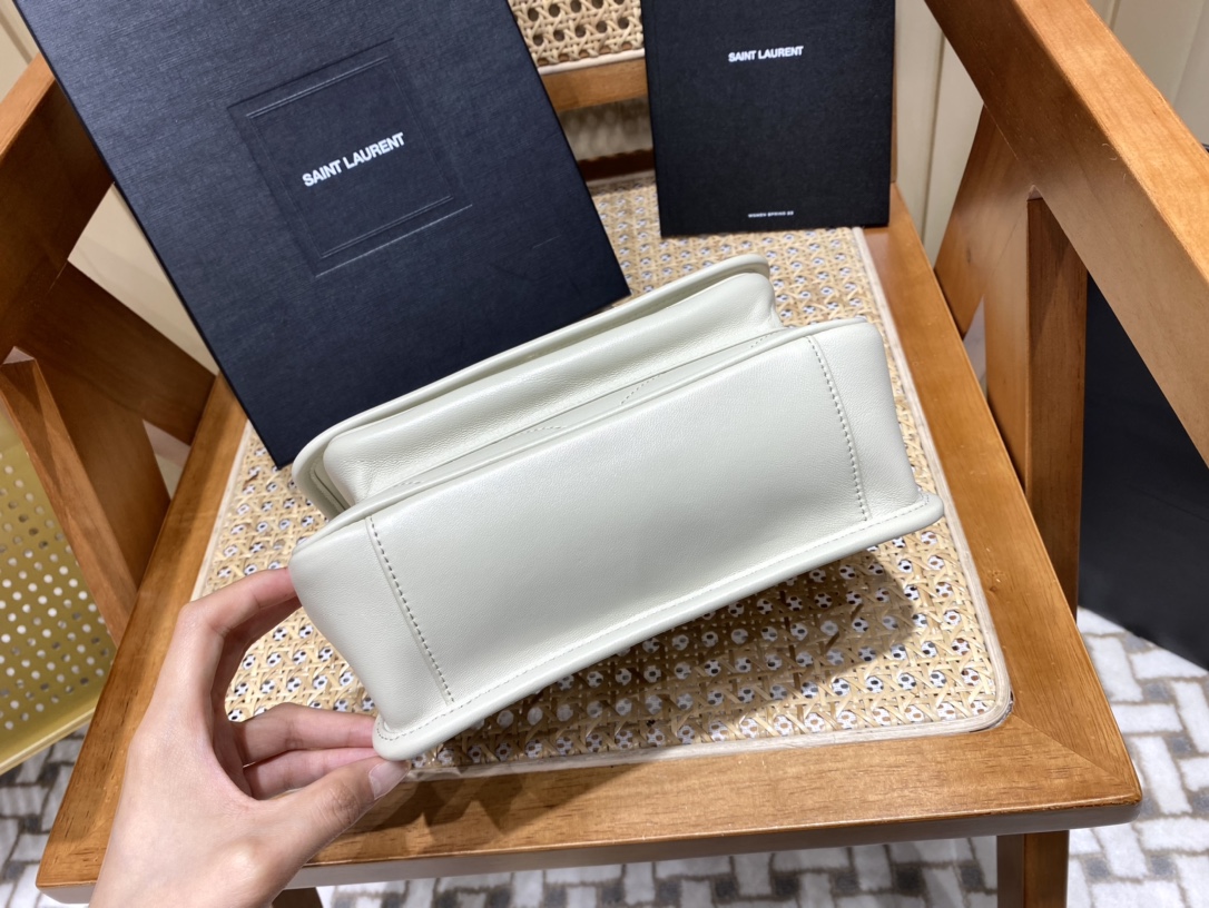 YSL Niki Baby in Lambskin 22 Nata - Image 6