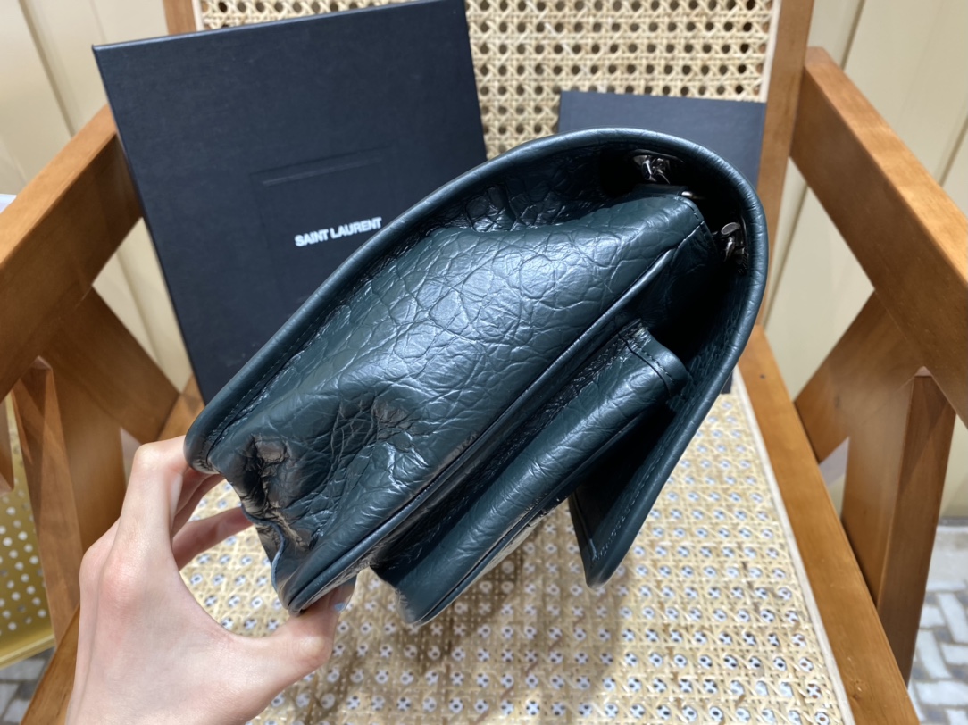 YSL Niki Medium 28 Dark Green - Image 4