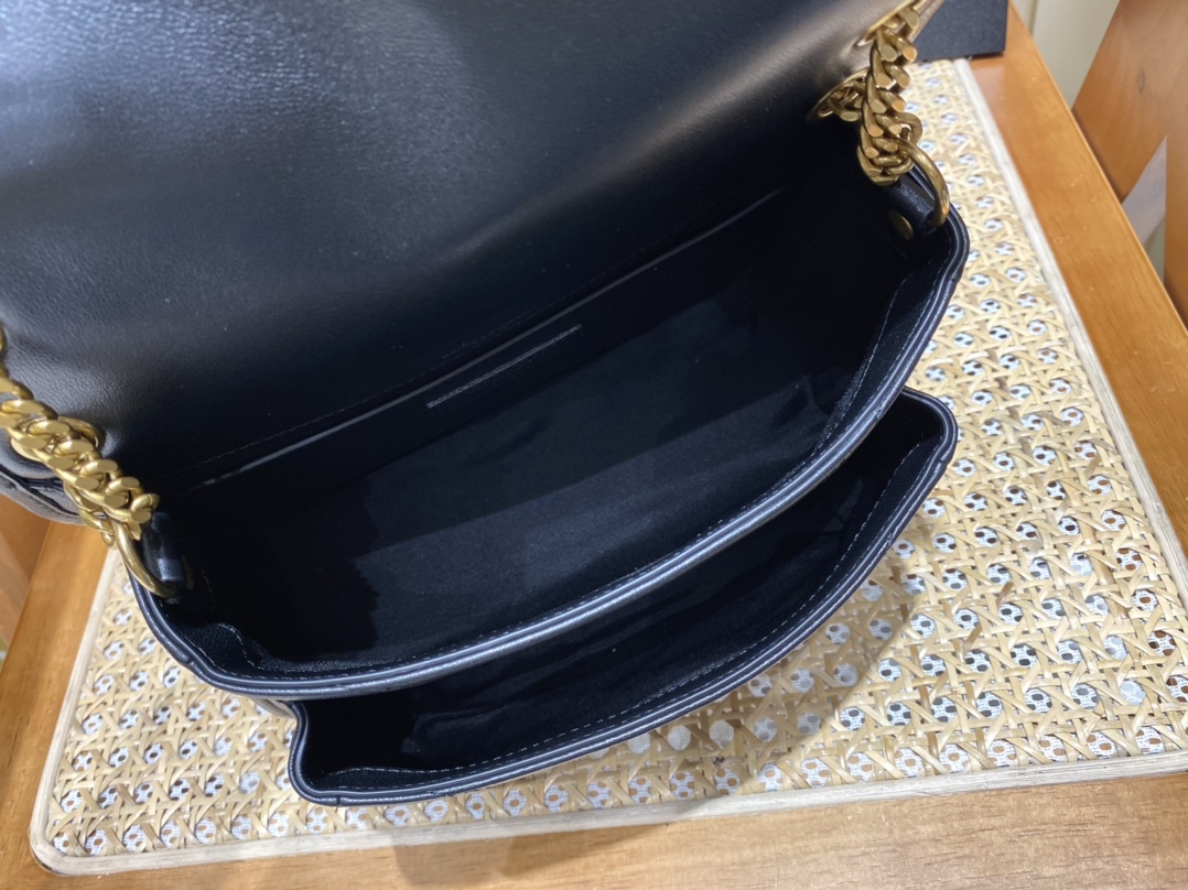 YSL Niki Baby in Lambskin 22 Black - Image 7