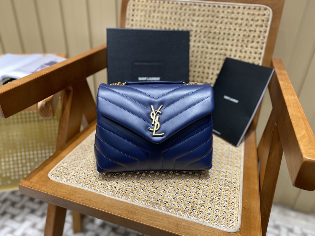 YSL Loulou 23 Navy Blue