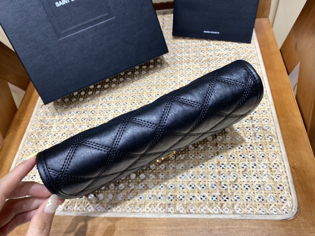 YSL Niki Chain Wallet Bag Black - Image 5