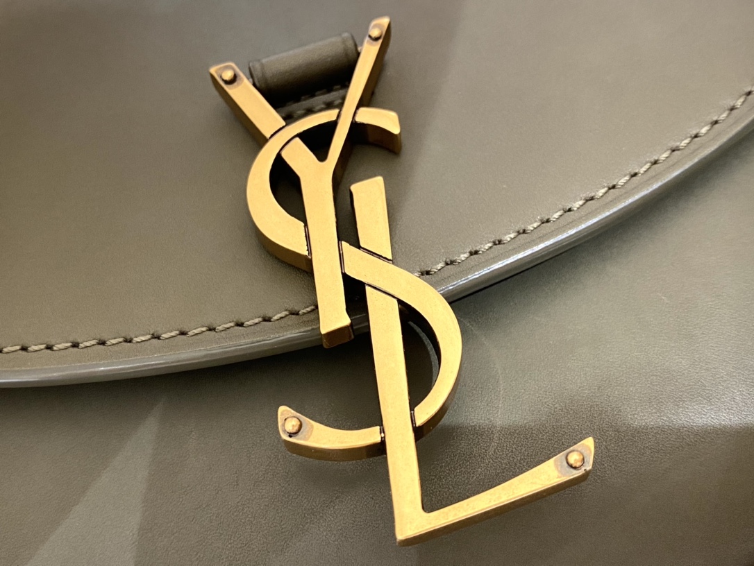 YSL Kaia Small Olive Green - Image 8