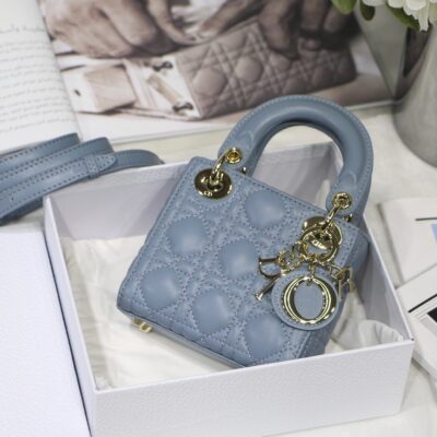 Lady Dior Micro 12 Blue