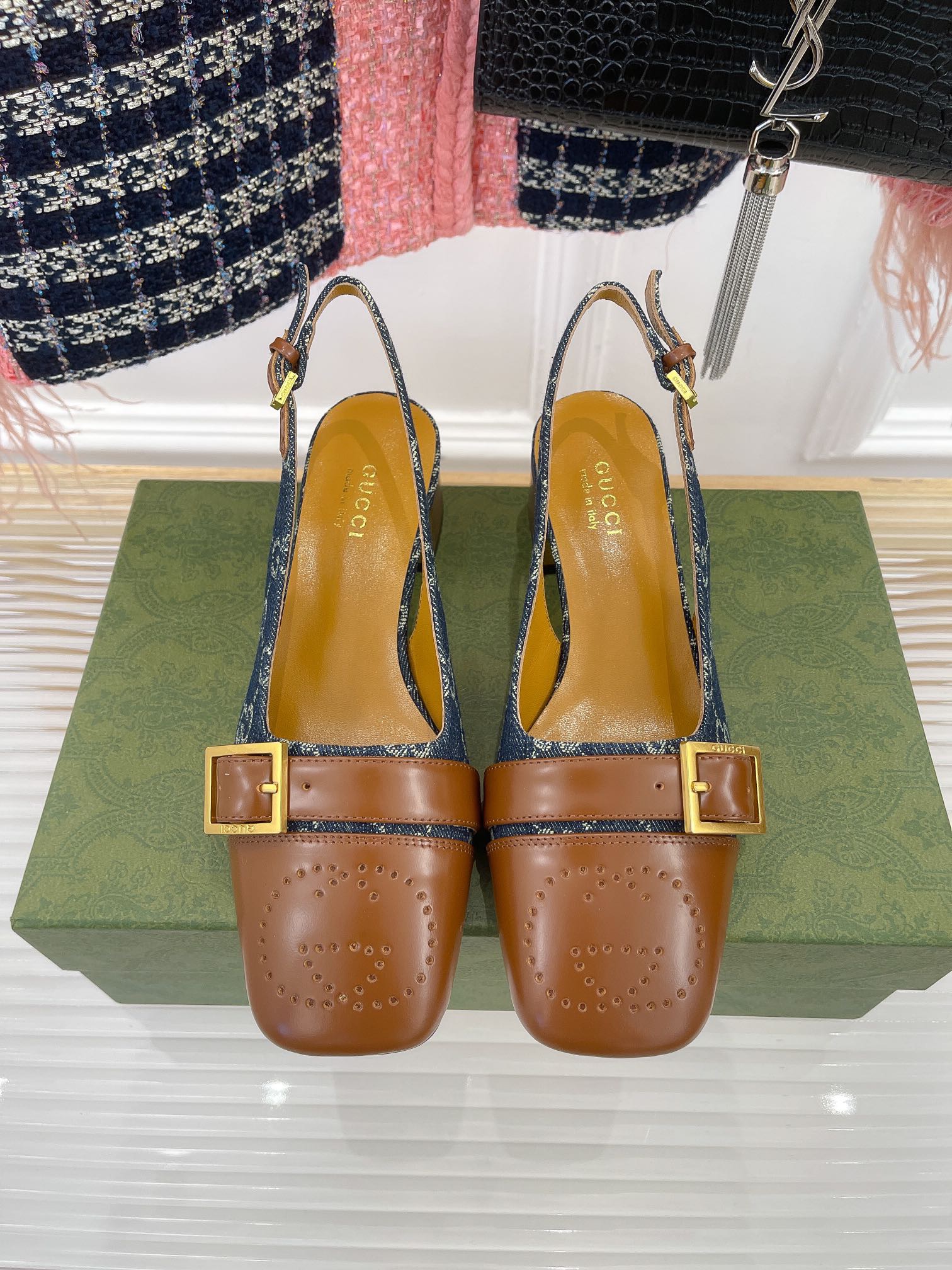 Gucci slingback sandals