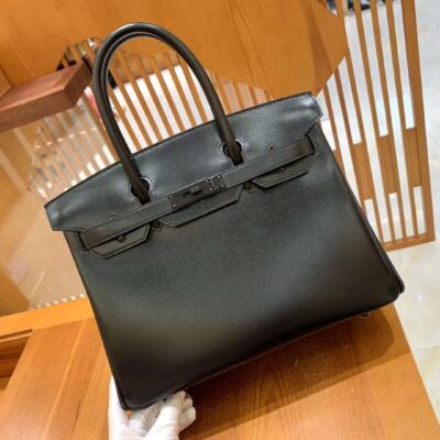 Birkin 30 Box Calf All Balck