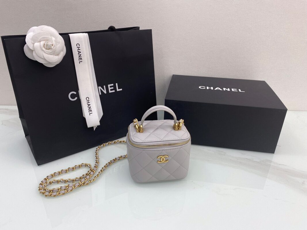 Chanel Handle Box Cosmetic Bag