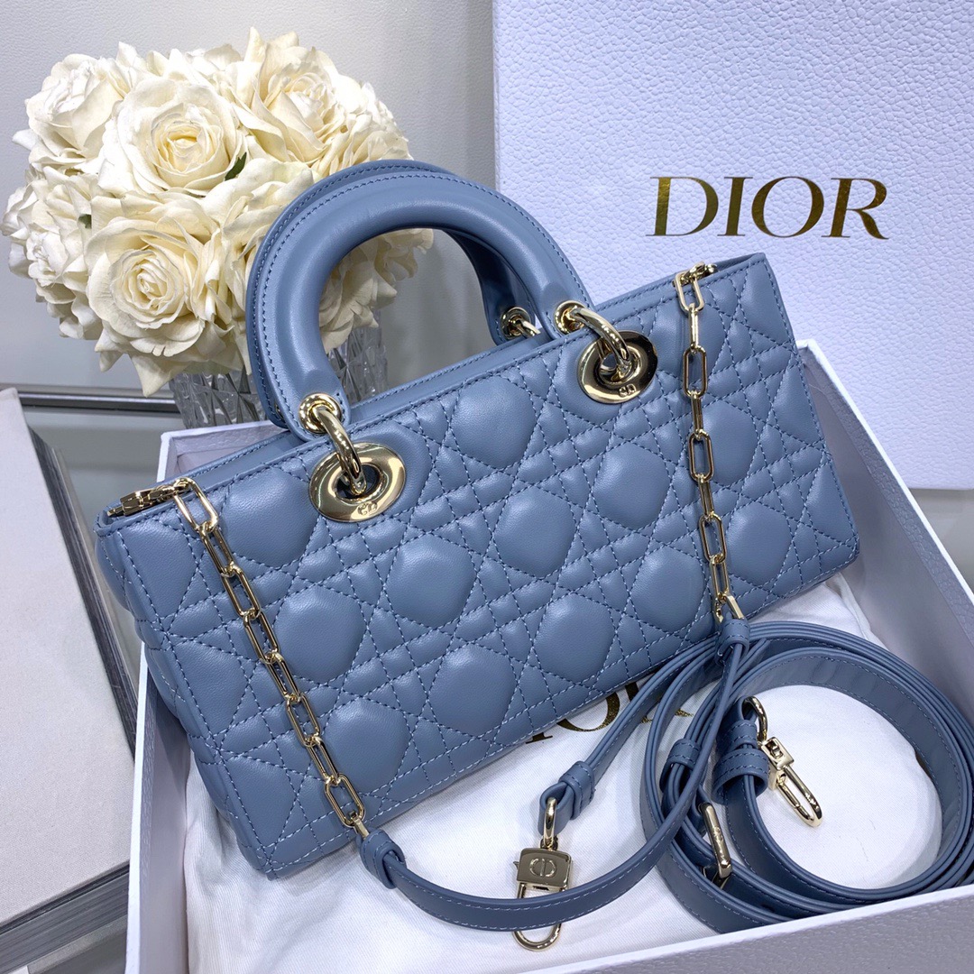 Dior Lady D-joy 26 Bag in Blue - Image 3