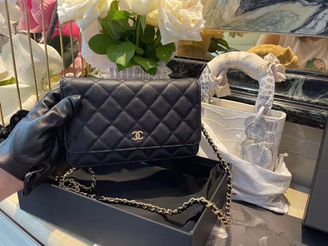 Chanel WOC Fortune Bag in Black Caviar Leather