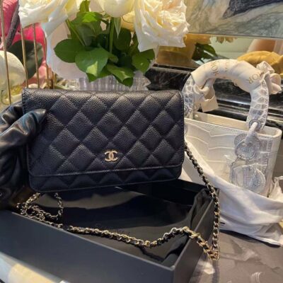Chanel WOC Fortune Bag in Black Caviar Leather