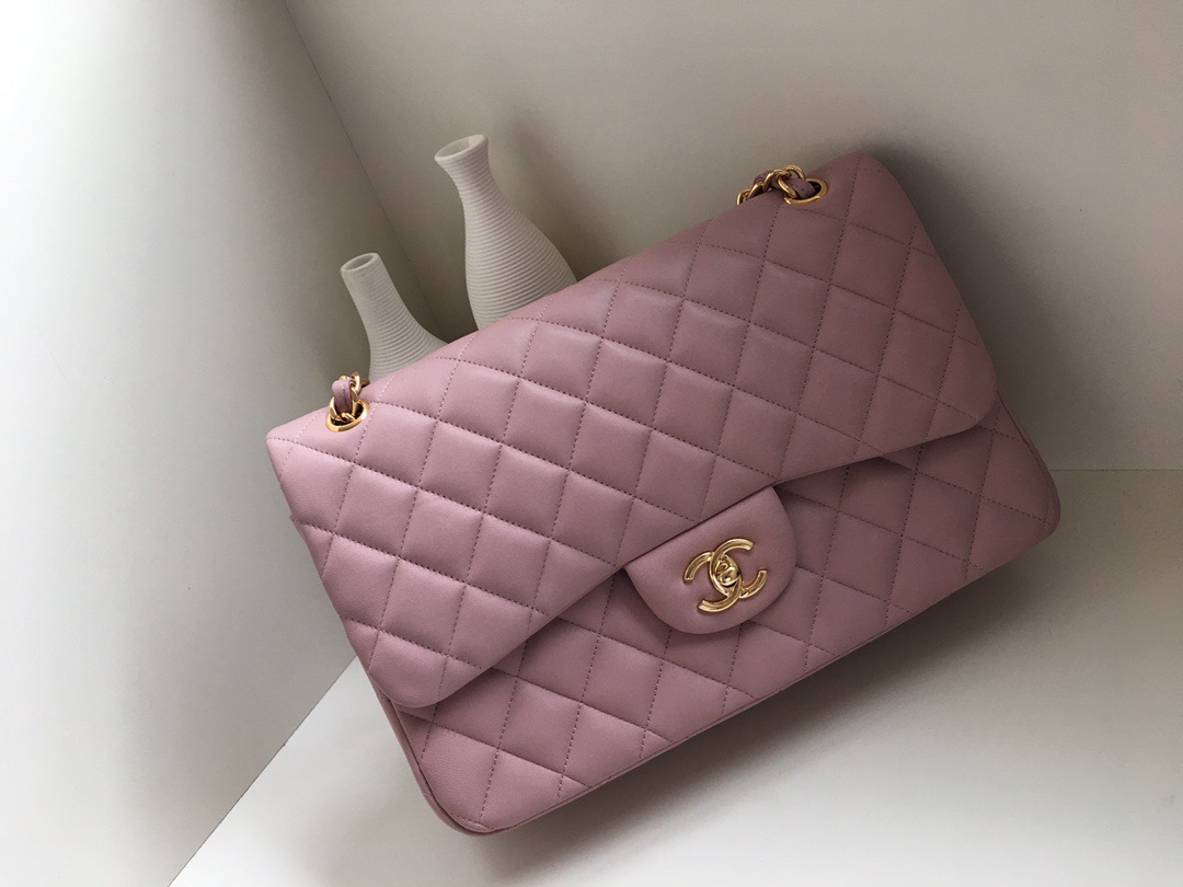 fb638e_092b70af3b9c441caff2ae157930e13cmv2.jpg Chanel Classic Flap 30 Jumbo Nude Pink - Image 1
