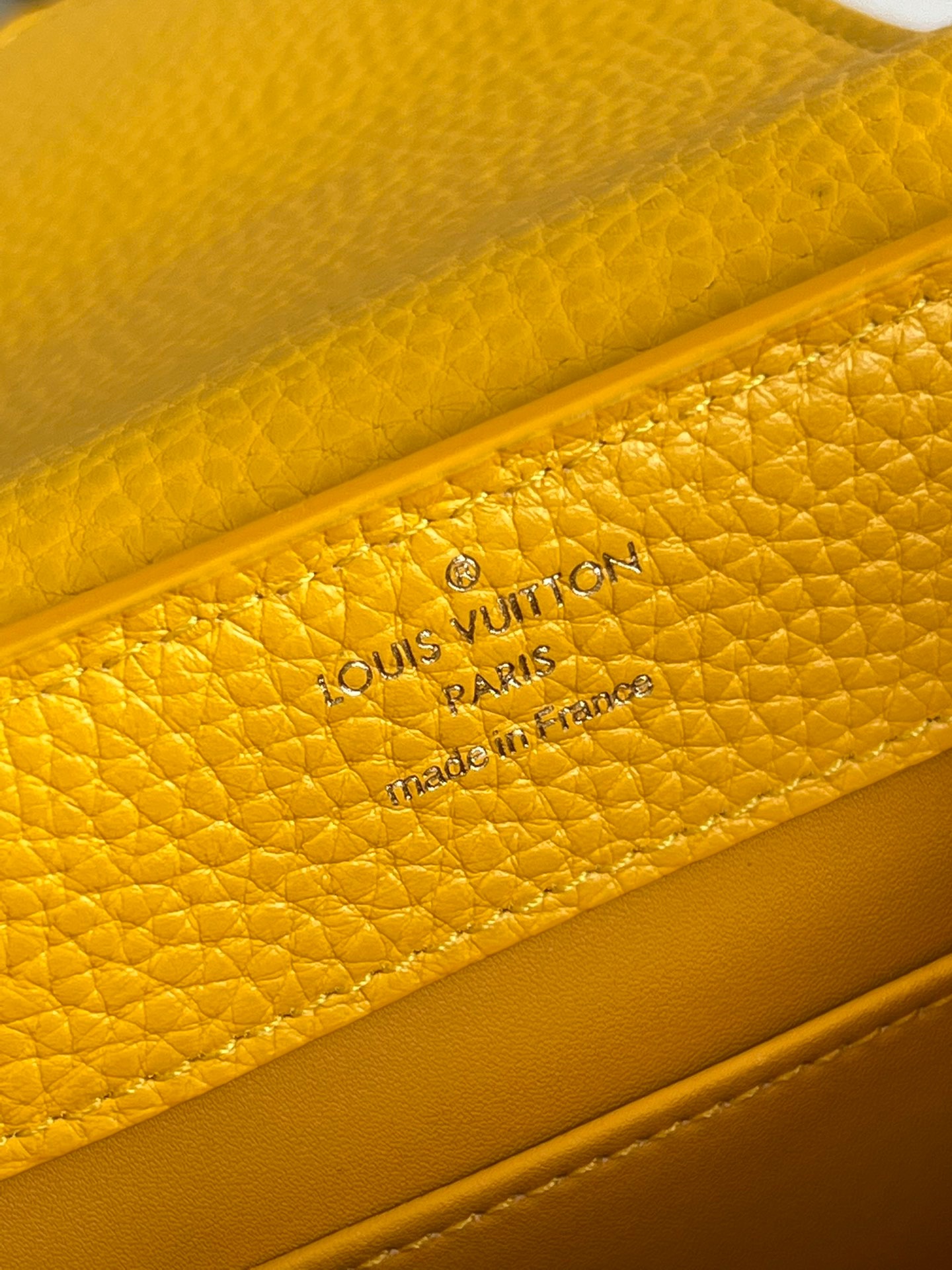 Louis Vuitton Capucines Mini Handbag in Light Gold - Image 10