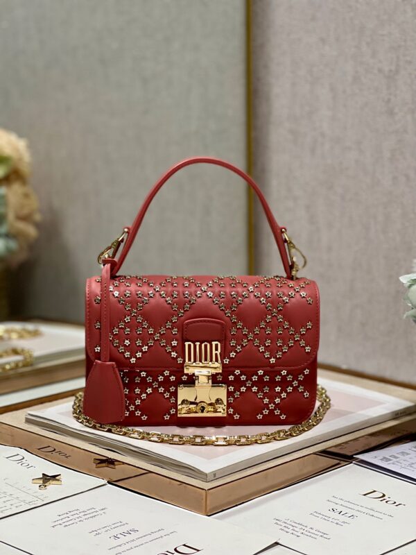 Dior Lucky Star Handbag in Red