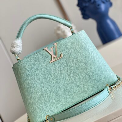 Louis Vuitton Capucines BB Medium Handbag in Stardust Gris Perle